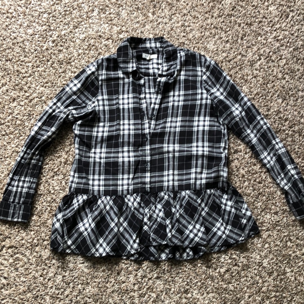 Plaid blouse